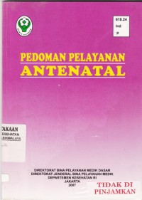 Pedoman Pelayanan Antenatal