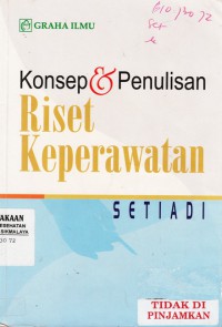 Konsep & Penulisan Riset Keperawatan