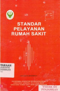 Standar Pelayanan Rumah Sakit