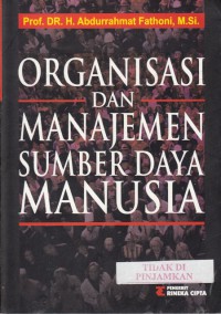 Organisasi dan manajemen sumber daya manusia