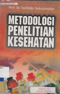 Metodologi penelitian kesehatan (2018)