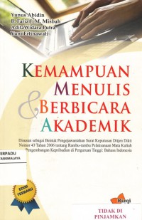 Kemampuan menulis & berbicara akademik (2013)