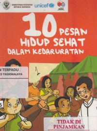 10 pesan hidup sehat dalam kedaruratan