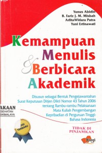 Kemampuan menulis & berbicara akademik (2012)