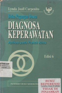 Buku Pegangan Dosen Diagnosa Keperawatan Aplikasi pada Praktik Klinis