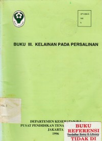 Buku III. Kelainan Pada Persalinan