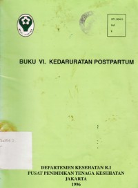 Buku VI. Kedaruratan Postpartum