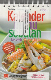 Kalender menu sebulan : favorit & praktis