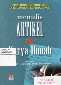 Menulis artikel & karya imiah