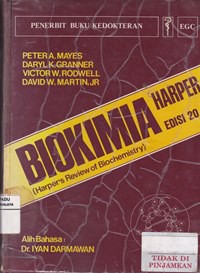 Biokimio harper = harper's review of biochemistry