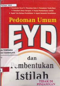 Pedoman umum EYD dan pembentukan istilah