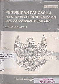 Pendidikan pancasila dan kewarganegaraan sekolah lajutan tingkat atas