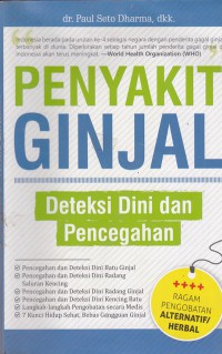 Penyakit ginjal deteksi dini dan pencegahan